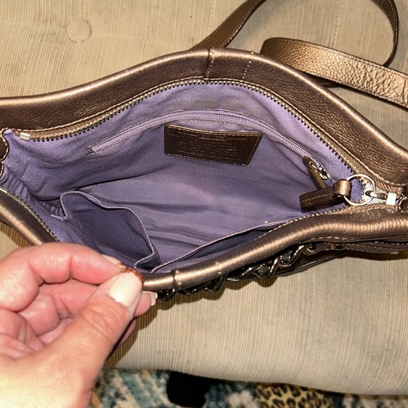 Crossbody Genuine Leather Coach Purse - Picture 3 of 8